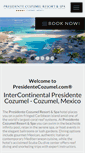 Mobile Screenshot of presidentecozumel.com