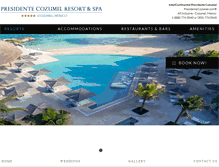 Tablet Screenshot of presidentecozumel.com